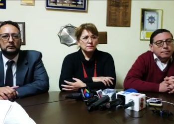 La defensa legal de la expresidenta Áñez brindó una conferencia de prensa. Foto: Roberto Guzmán.