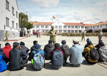 Conscriptos reciben instrucción en las unidades militares. Foto: Ministerio de Defensa.