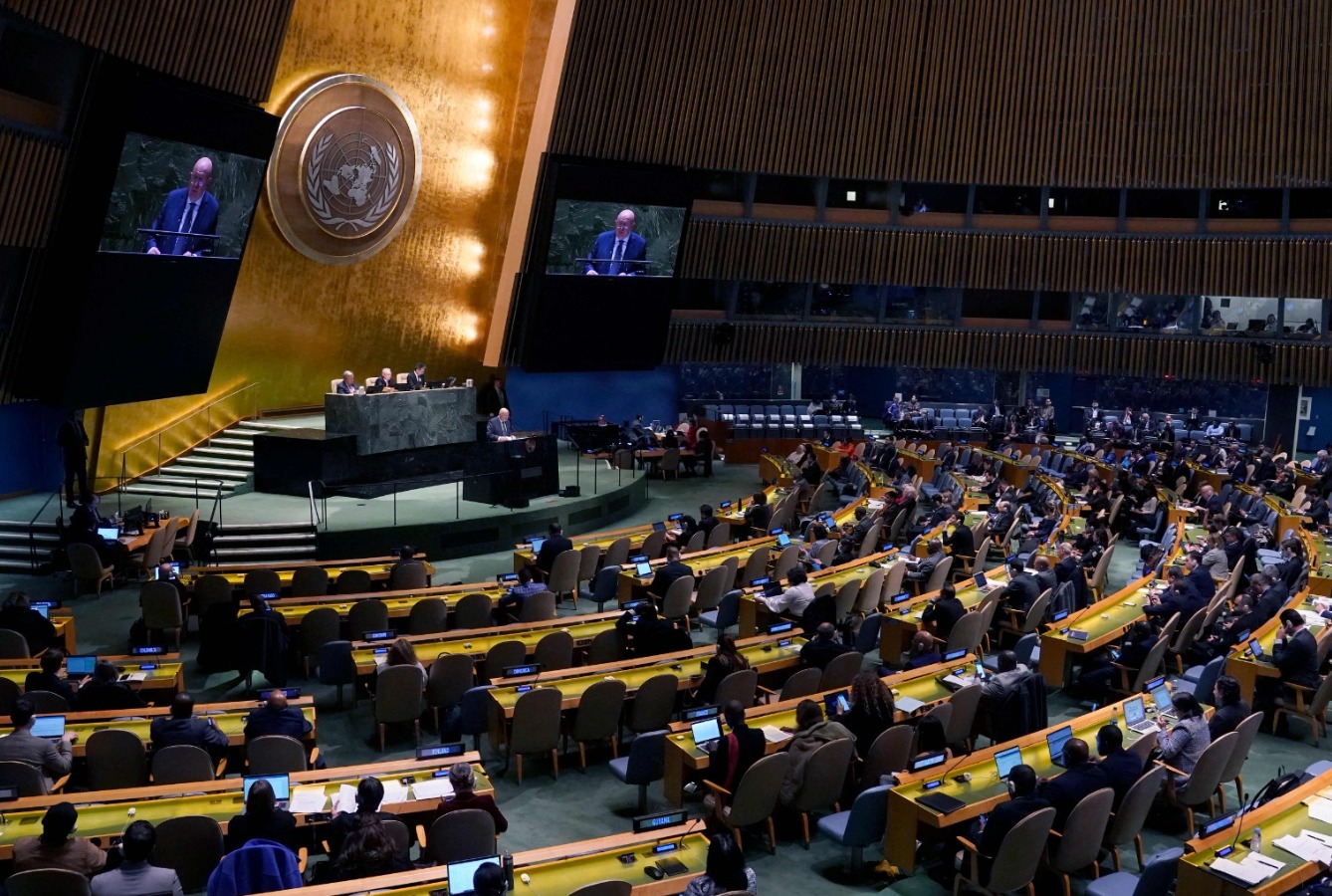 Ucrania augura ante la ONU que el mundo 'se ahogará en el caos'.