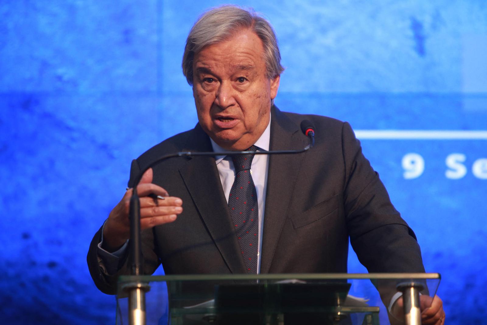 Guterres proclama que las amenazas del uso de armas nucleares son 'totalmente inaceptable'.