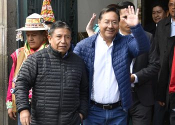 El MAS afirma que Arce y Choquehuanca dividen al partido, pese a que el Presidente llamó a la unidad. Foto: AFP.