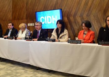 Delegación de la CIDH se reunió con la ministra de la Presidencia y tres viceministros.