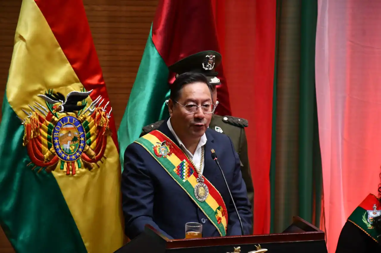 En sesión por La Paz, Arce dice que su legado es la marcha al norte