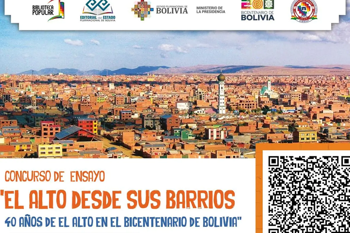 Premian a ganadores del concurso de ensayos ‘El Alto desde sus barrios’
