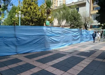 La Alcaldía de La Paz comenzó con trabajos para revitalizar El Prado. FOTO: GAMLP