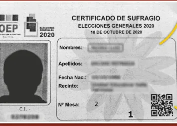 En La Paz, regirán dos certificados de sufragio en los trámites