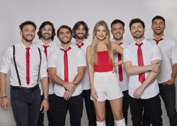 La banda argentina Agapornis, en el estreno de su canción 'Ya supérame'. Foto: Sony Music.