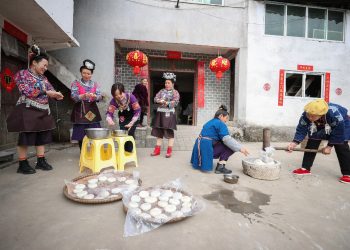 Preparativos para la celebración del Año Nuevo Lunar. Foto: AFP