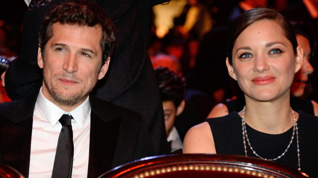 Marion Cotillard y Guillaume Canet en la 40ª edición de los premios César el 20 de febrero de 2015, en el teatro Chatelet de París. Foto: AFP.