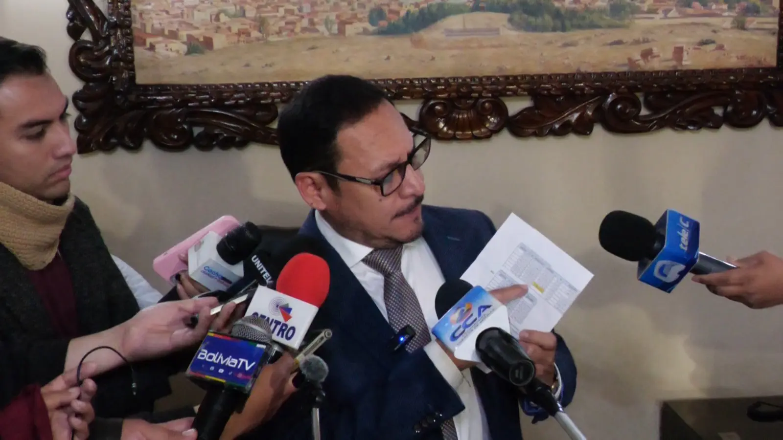 El alcalde suplente temporal de Cochabamba, Diego Murillo. FOTO: GAMC