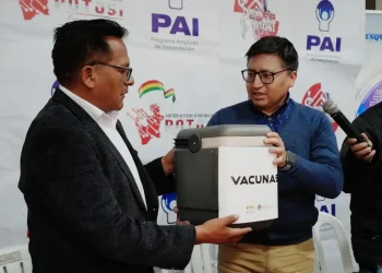 El Sedes de Potosí recibió más de 47.000 dosis de vacunas contra el sarampión. FOTO: Ministerio de Salud