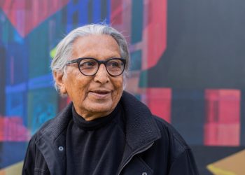 El arquitecto indio Balkrishna Doshi. Foto: Fundación Vastushilpa.