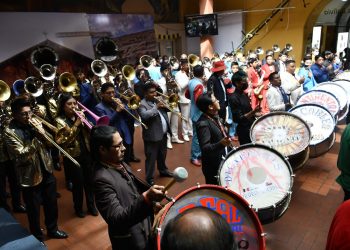 Algunas bandas que formarán parte del festival, este sábado, en el lanzamiento oficial. Foto: Ministerio de Culturas.