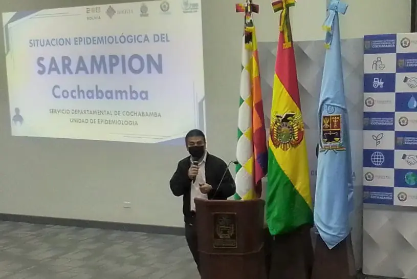 Informe del Sedes de Cochabamba sobre los casos de sarampión. FOTO: Gobernación de Cochabamba