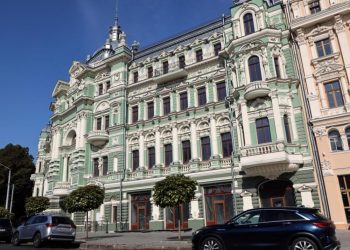 La histórica Casa Russov, el 12 de octubre de 2022 en la ciudad ucraniana de Odesa. Foto: AFP.