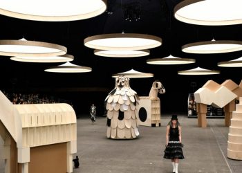 Desfile Chanel Alta Costura en París, el 24 de enero de 2023. Foto: AFP.