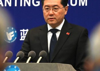 El ministro chino de Relaciones Exteriores, Qin Gang. Foto: AFP.