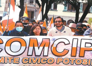 Los cívicos de Potosí, uno de los sectores más cohesionados con sus pares cruceños.