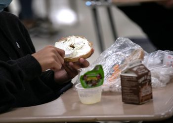 Unos 30 millones de niños al año participan en el Programa Nacional de Almuerzos Escolares, que ofrece comidas de bajo coste o gratuitas en escuelas públicas y privadas sin ánimo de lucro. Foto: AFP.