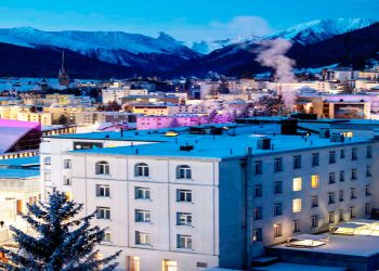 Panorama de la ciudad suiza, donde se lleva a cabo anualmente el Foro Económico Mundial.