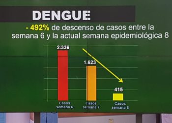 Salud reporta una disminución ‘drástica’ de casos de dengue en la última semana