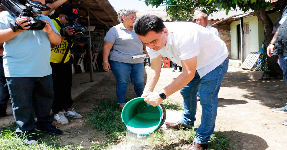 Eliminación de aguas detenidas.