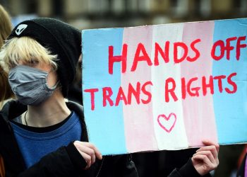 Manifestación a favor de los derechos trans. Foto: AFP
