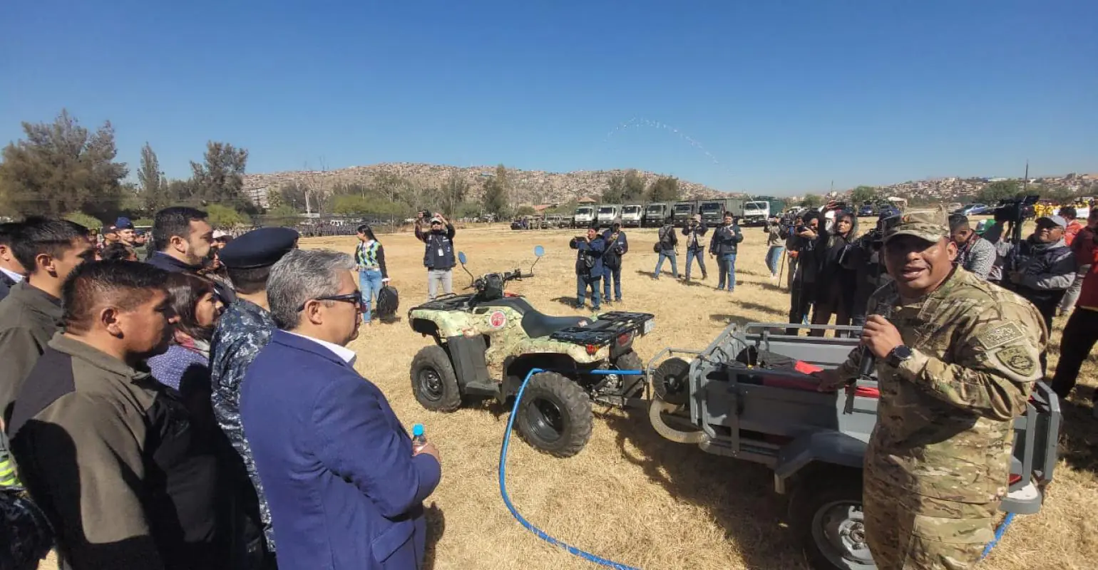 El Gobierno central realizó el lanzamiento del plan de lucha contra incendios. FOTO: Ministerio de Defensa