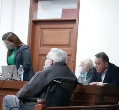 Ramón Alaix y Marcos Recolons en la audiencia de juicio oral. FOTO: Pedro Lima