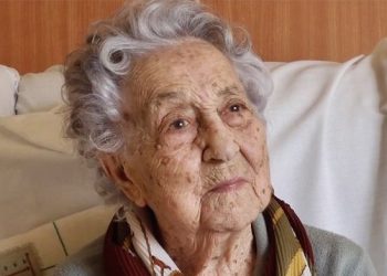 María Branyas de 115 años, es la mujer mas longeva del mundo. Foto: Twitter.