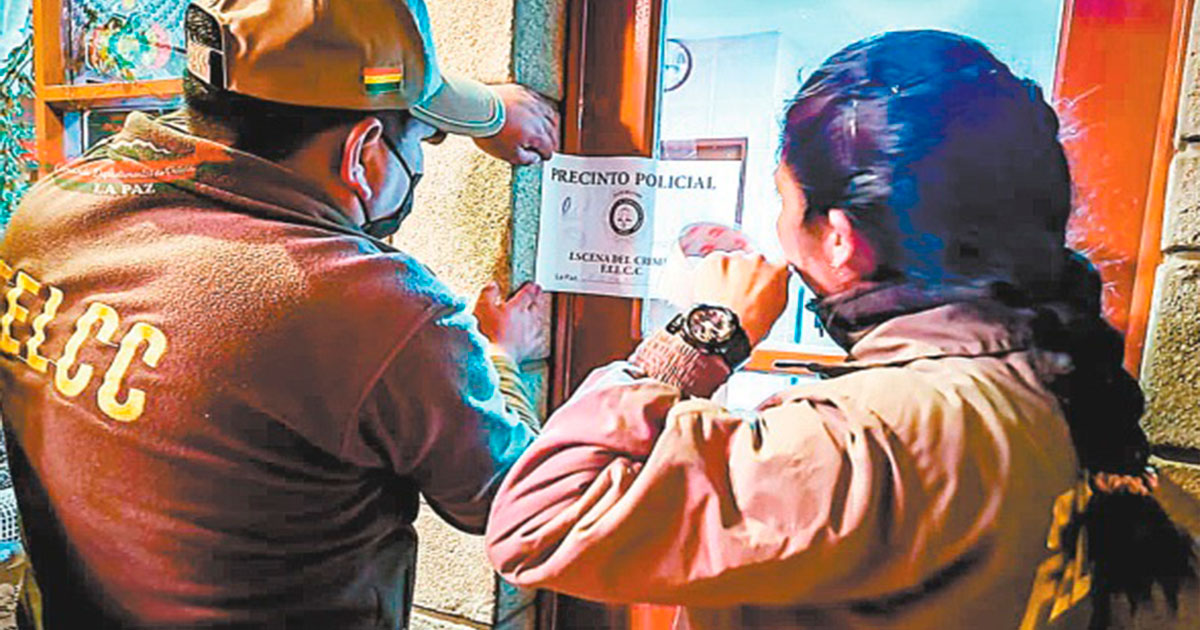 La Policía precintó un domicilio para las pesquisas.