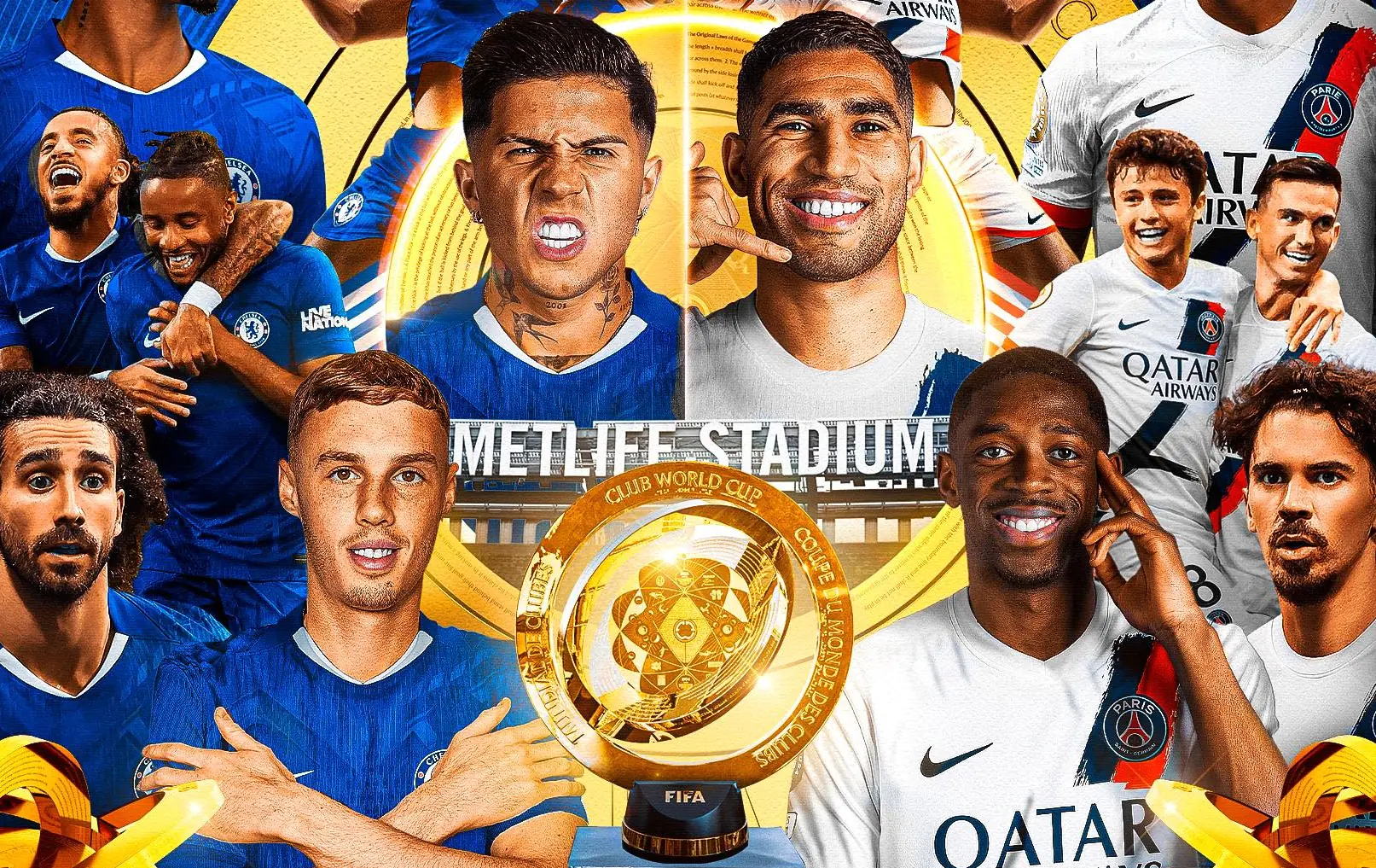 PSG vs Chelsea: todo listo para la final del Mundial de Clubes