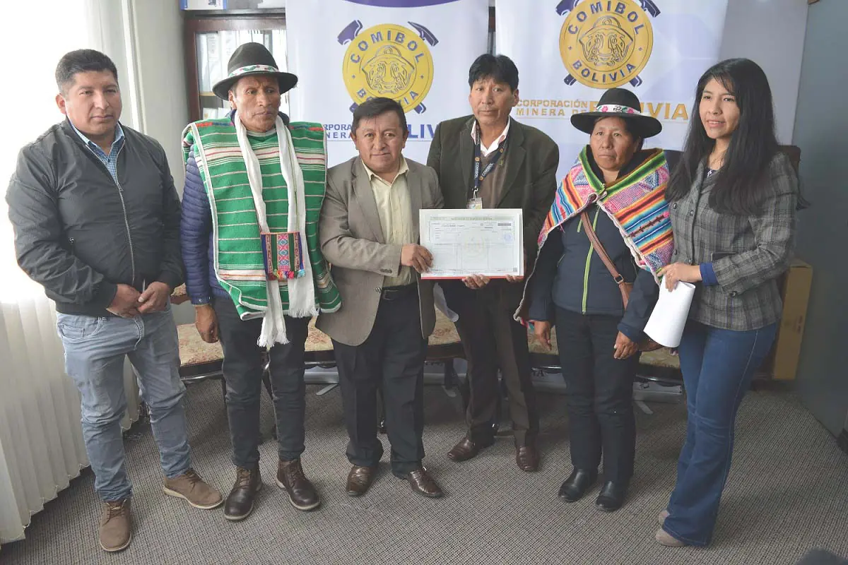 Comibol recibe terreno para construir Planta Refinadora de Zinc