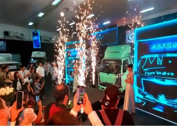 El evento donde se introdujo el Miler de Foton, en el marco de la Expoauto 2023 que concluye hoy, domingo.