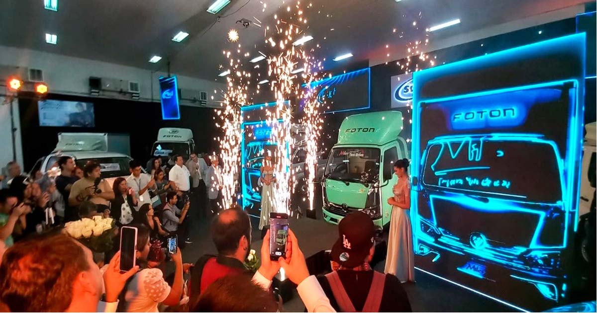 El evento donde se introdujo el Miler de Foton, en el marco de la Expoauto 2023 que concluye hoy, domingo.