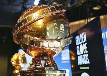 La estatuilla de los Globos de Oro, premios que no tuvieron la audiencia esperada en la gala del martes. Foto: AFP.
