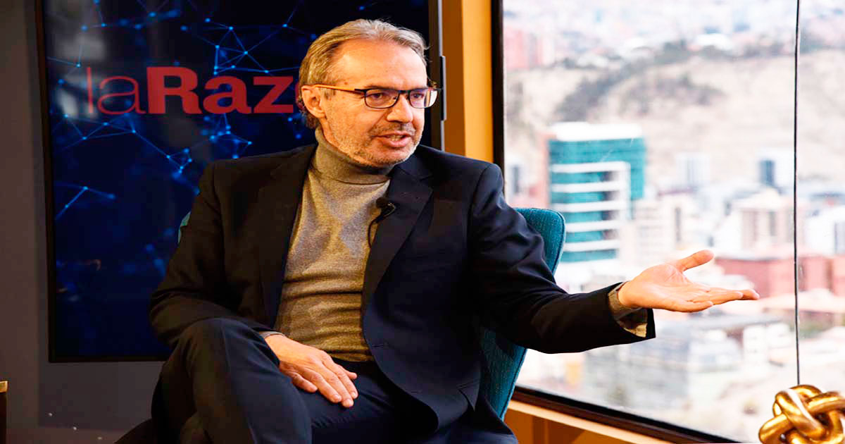El vocero Jorge Richter en LA RAZÓN.