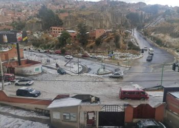 El domingo se registró fuertes granizos e intensas lluvias. Foto: Claudia Rojas