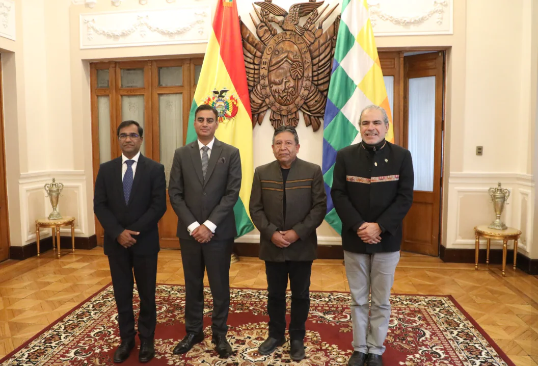 Bolivia e India impulsarán alianza en salud, tecnología y agricultura