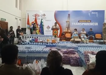 Hidrocarburos dona Bs 121.500 en insumos por incendio en Tarija