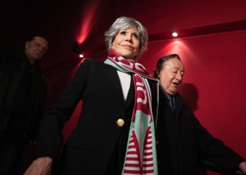 La actriz estadounidense de 85 años Jane Fonda. Foto: AFP