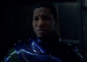 Jonathan Majors como Kang el Conquistador, en Ant-Man and the Wasp: Quantumania. Foto: Marvel Studios.