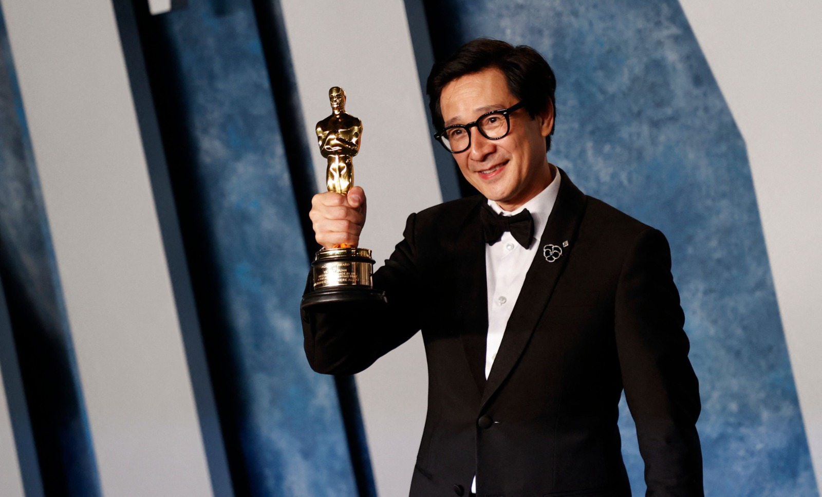 Ke Huy Quan obtuvo el Óscar al mejor actor de reparto. Foto: AFP