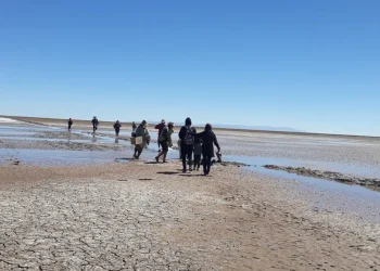 Un desequilibrio hídrico amenaza al Lago Poopó. FOTO: ABI