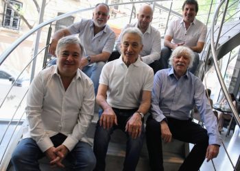 Les Luthiers 2022, con la presencia de Carlos López y Jorge Maronna en Rosario. Foto: Clarín.