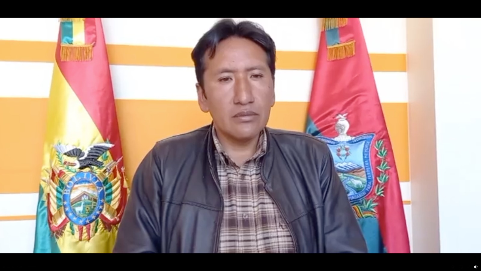 El secretario ejecutivo de la Confederación Nacional de Maestros de Educación Rural de Bolivia (CONMERB), Ruddy Callizaya. Foto: Captura