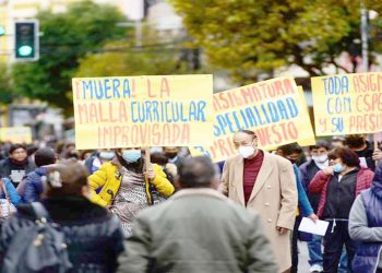 La marcha se realiza hoy.