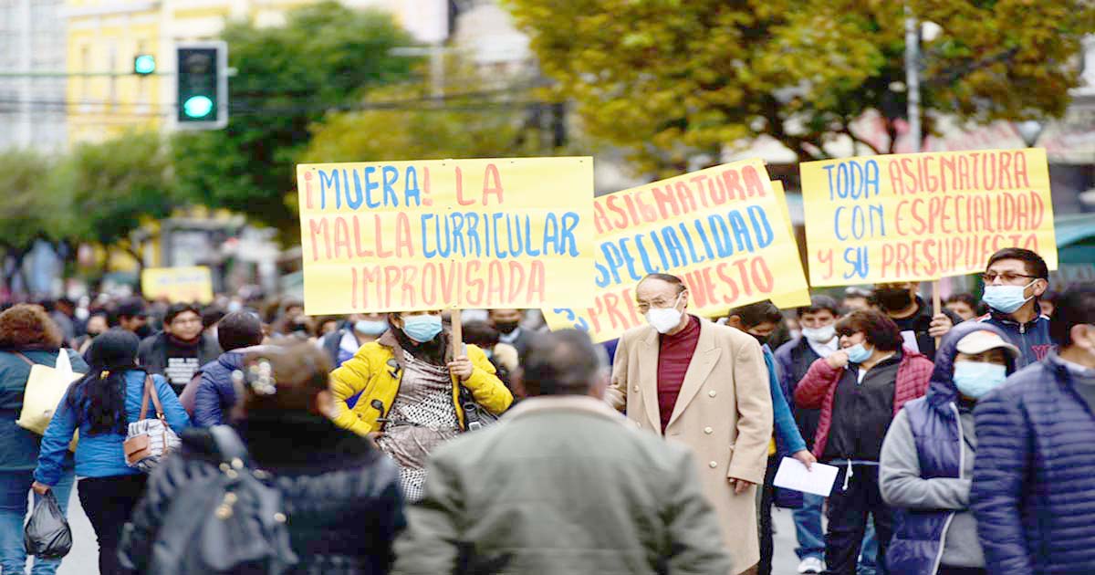 La marcha se realiza hoy.