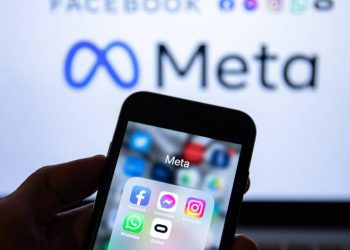 Logos de las aplicaciones móviles propiedad de Meta. Foto: Getty Images.