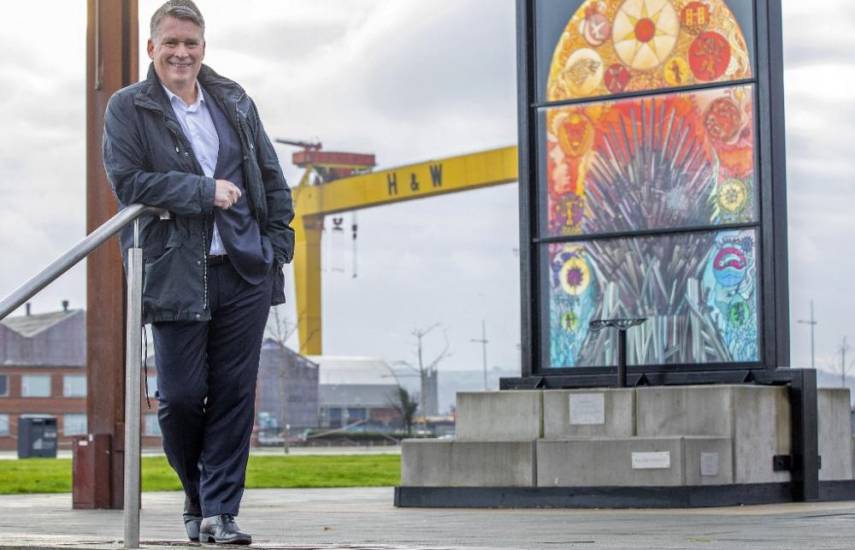 En los astilleros de Belfast, se encuentran algunos de los estudios de cine más grandes de Europa. Foto: AFP